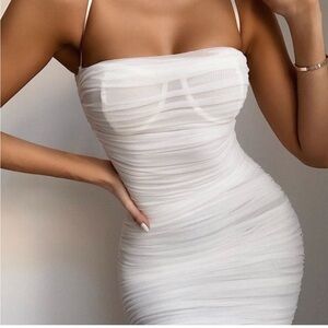 House of CB White Dress